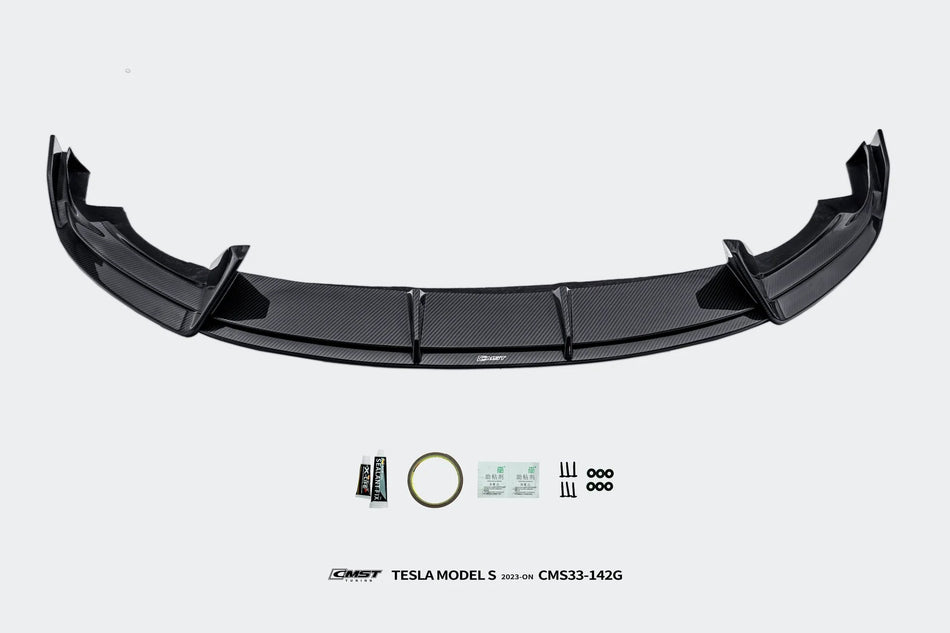 CMST - TESLA MODEL S 3RD GEN CARBON FIBRE FRONT LIP - Aero Carbon UK