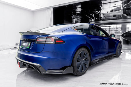 CMST - TESLA MODEL S 3RD GEN CARBON FIBRE REAR DIFFUSER & REAR SIDE WINGLETS - Aero Carbon UK