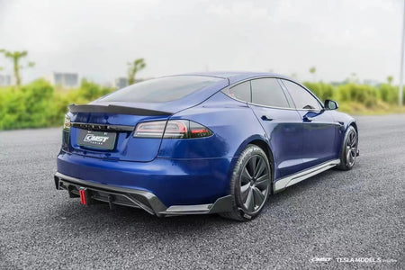 CMST - TESLA MODEL S 3RD GEN CARBON FIBRE REAR DIFFUSER & REAR SIDE WINGLETS - Aero Carbon UK
