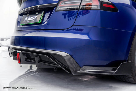 CMST - TESLA MODEL S 3RD GEN CARBON FIBRE REAR DIFFUSER & REAR SIDE WINGLETS - Aero Carbon UK