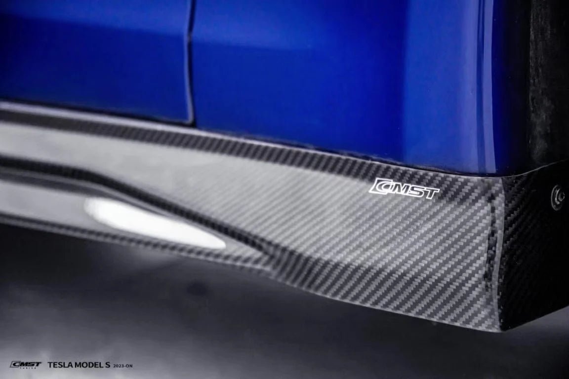 CMST - TESLA MODEL S 3RD GEN CARBON FIBRE SIDE SKIRTS - Aero Carbon UK