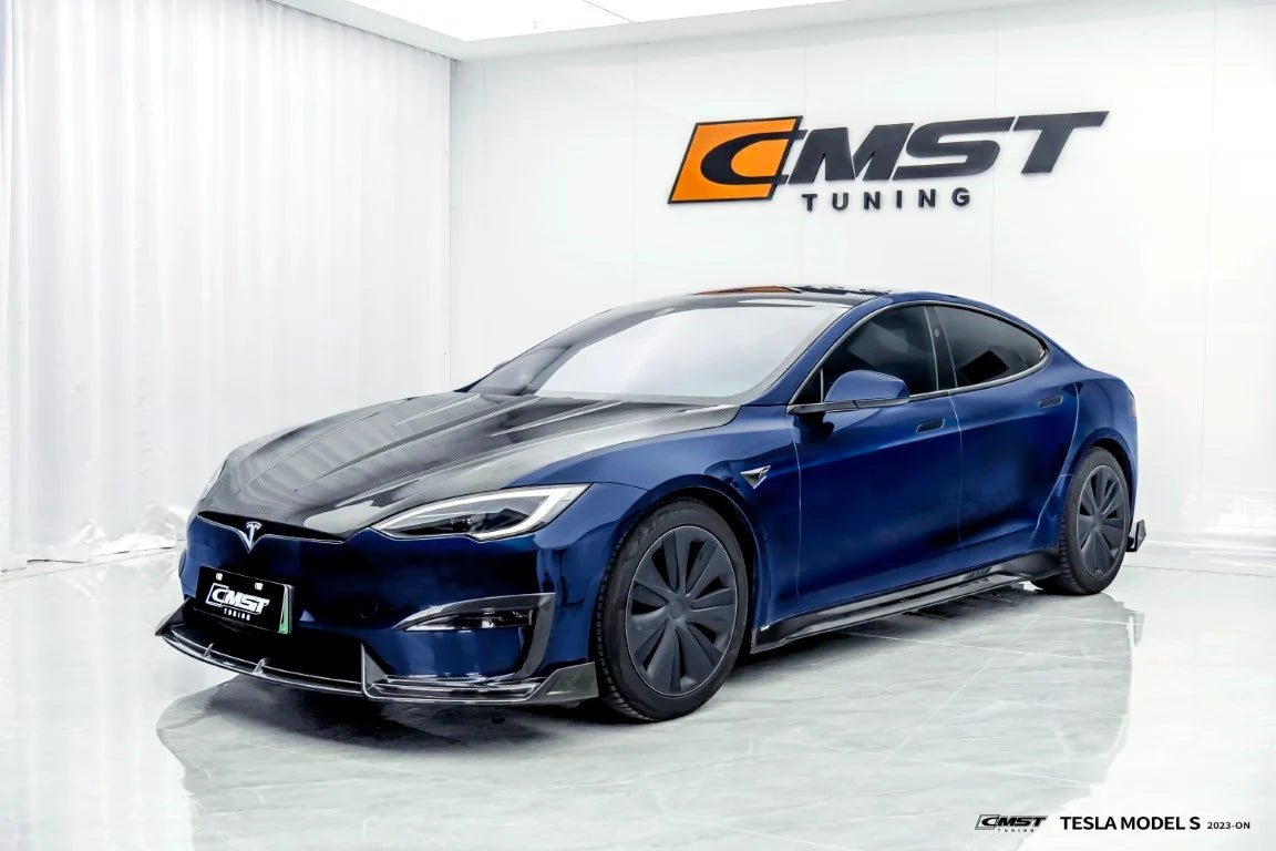 CMST - TESLA MODEL S 3RD GEN CARBON FIBRE SIDE SKIRTS - Aero Carbon UK