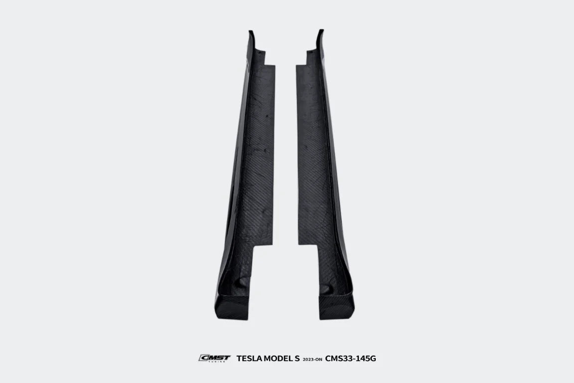 CMST - TESLA MODEL S 3RD GEN CARBON FIBRE SIDE SKIRTS - Aero Carbon UK