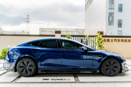 CMST - TESLA MODEL S 3RD GEN CARBON FIBRE SIDE SKIRTS - Aero Carbon UK