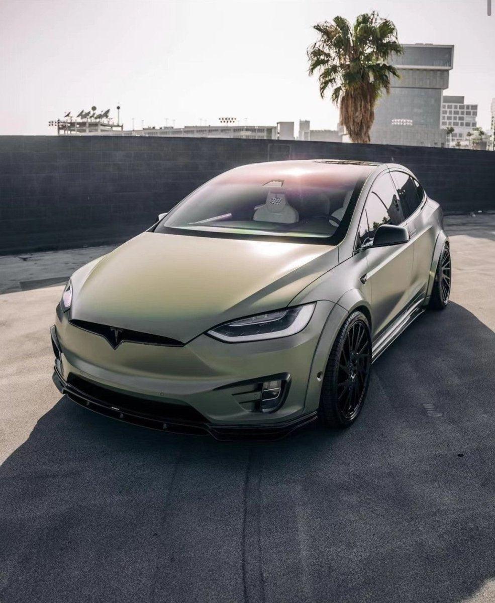 CMST - TESLA MODEL X GEN 1 2016-2021 CARBON FIBRE FRONT UPPER VALENCES - Aero Carbon UK