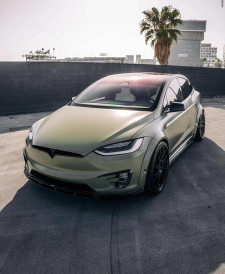 CMST - TESLA MODEL X GEN 1 2016-2021 CARBON FIBRE FRONT UPPER VALENCES - Aero Carbon UK
