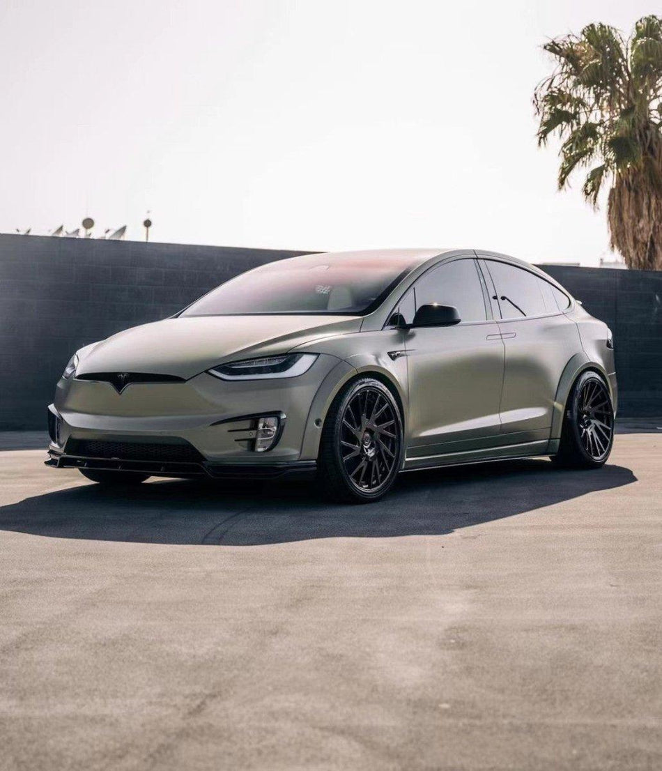 CMST - TESLA MODEL X GEN 1 2016-2021 CARBON FIBRE FRONT UPPER VALENCES - Aero Carbon UK