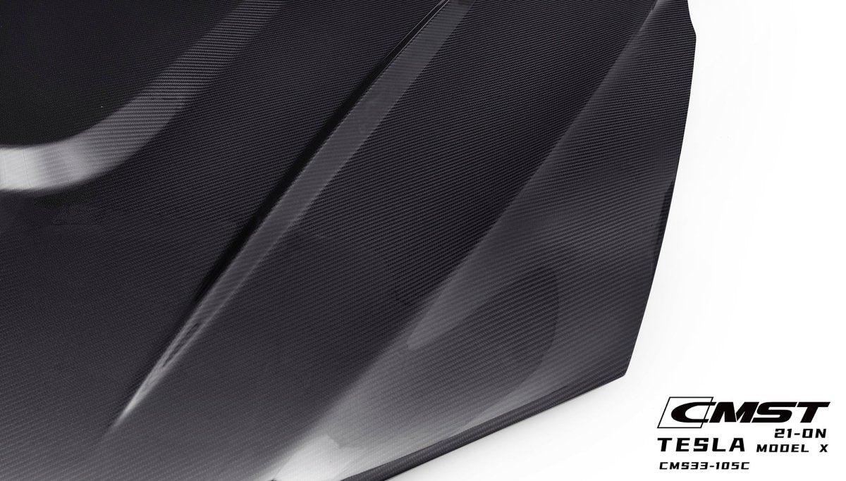 CMST - TESLA MODEL X GEN 1 2016-2021 CARBON FIBRE HOOD BONNET - Aero Carbon UK