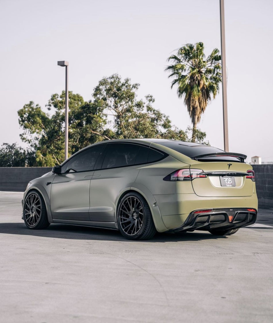 CMST - TESLA MODEL X GEN 1 2016-2021 CARBON FIBRE REAR DIFFUSER - Aero Carbon UK