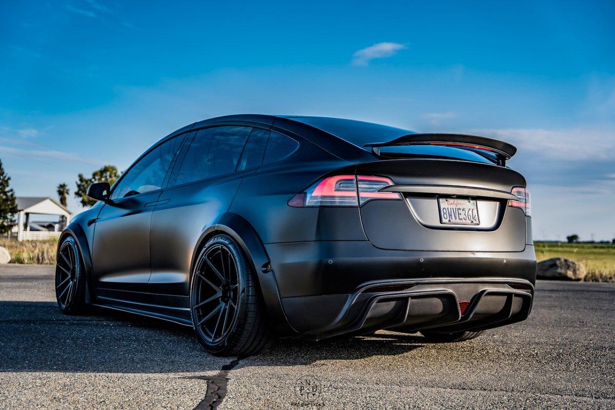 CMST - TESLA MODEL X GEN 1 2016-2021 CARBON FIBRE REAR DIFFUSER - Aero Carbon UK