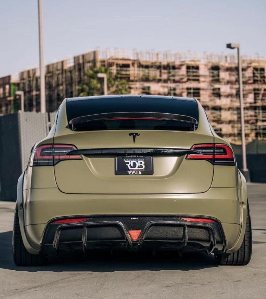 CMST - TESLA MODEL X GEN 1 2016-2021 CARBON FIBRE REAR DIFFUSER - Aero Carbon UK
