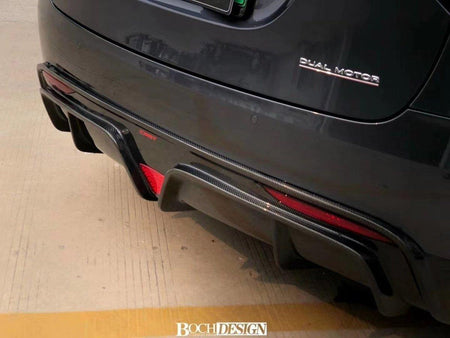 CMST - TESLA MODEL X GEN 1 2016-2021 CARBON FIBRE REAR DIFFUSER - Aero Carbon UK