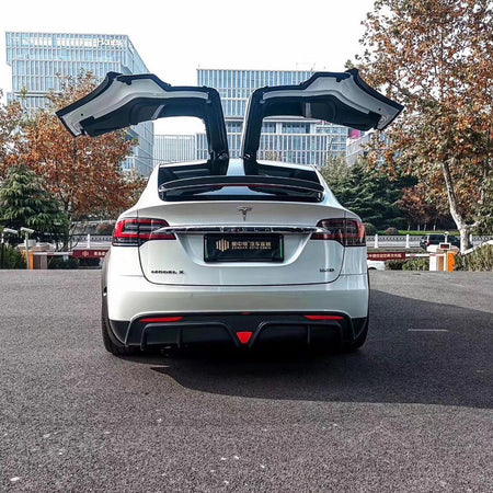 CMST - TESLA MODEL X GEN 1 2016-2021 CARBON FIBRE REAR TRUNK SPOILER - Aero Carbon UK