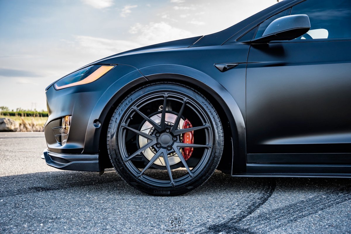 CMST - TESLA MODEL X GEN 1 2016-2021 CARBON FIBRE WIDEBODY WHEEL ARCHES 10 PIECES - Aero Carbon UK
