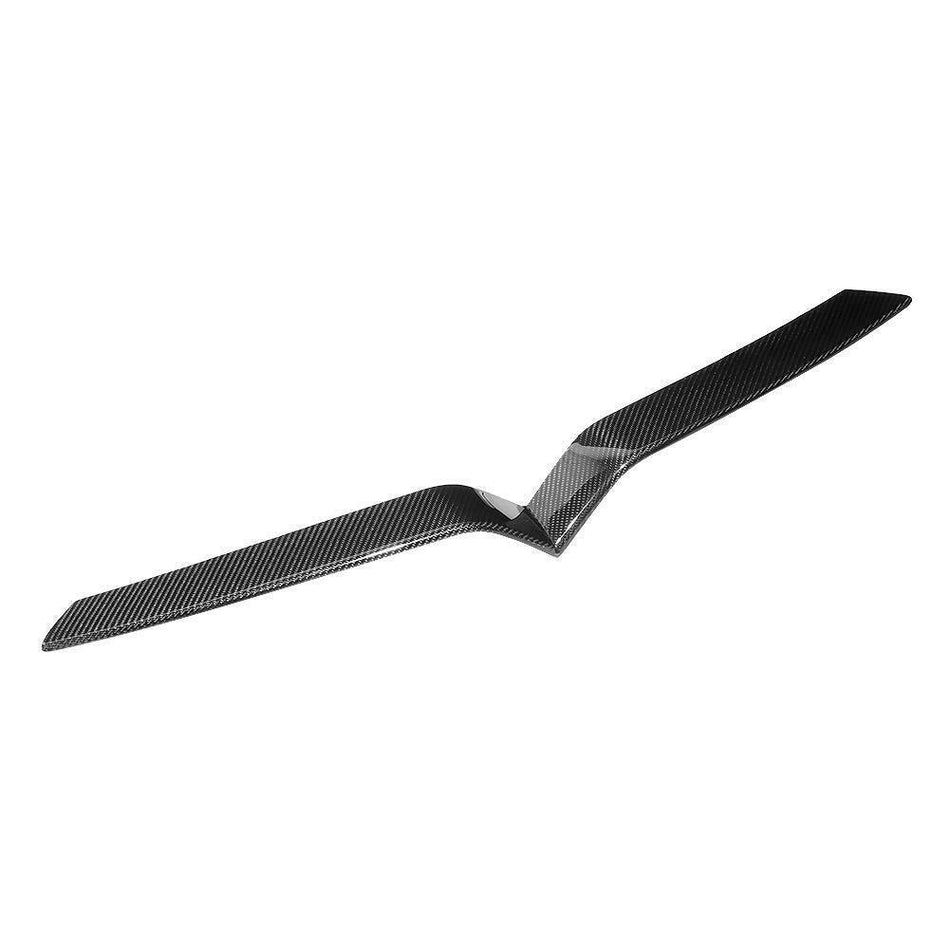 CMST - TESLA MODEL X GEN 1 2016-2021 DRY CARBON FIBRE FRONT GRILL CHROME DELETE - Aero Carbon UK