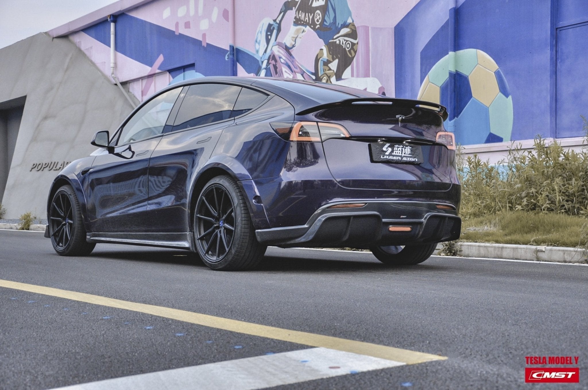 CMST - TESLA MODEL Y CARBON FIBRE DIFFUSER V1 - Aero Carbon UK