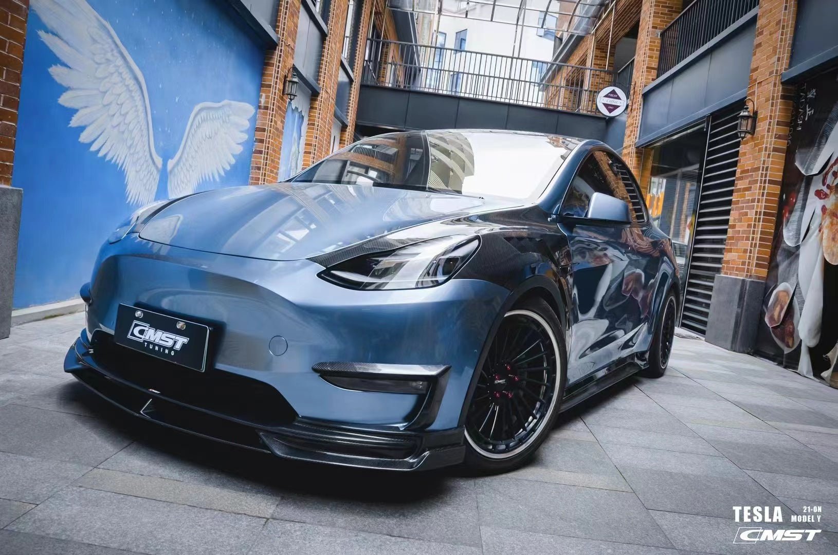 CMST - TESLA MODEL Y CARBON FIBRE SIDE WING FENDERS - Aero Carbon UK