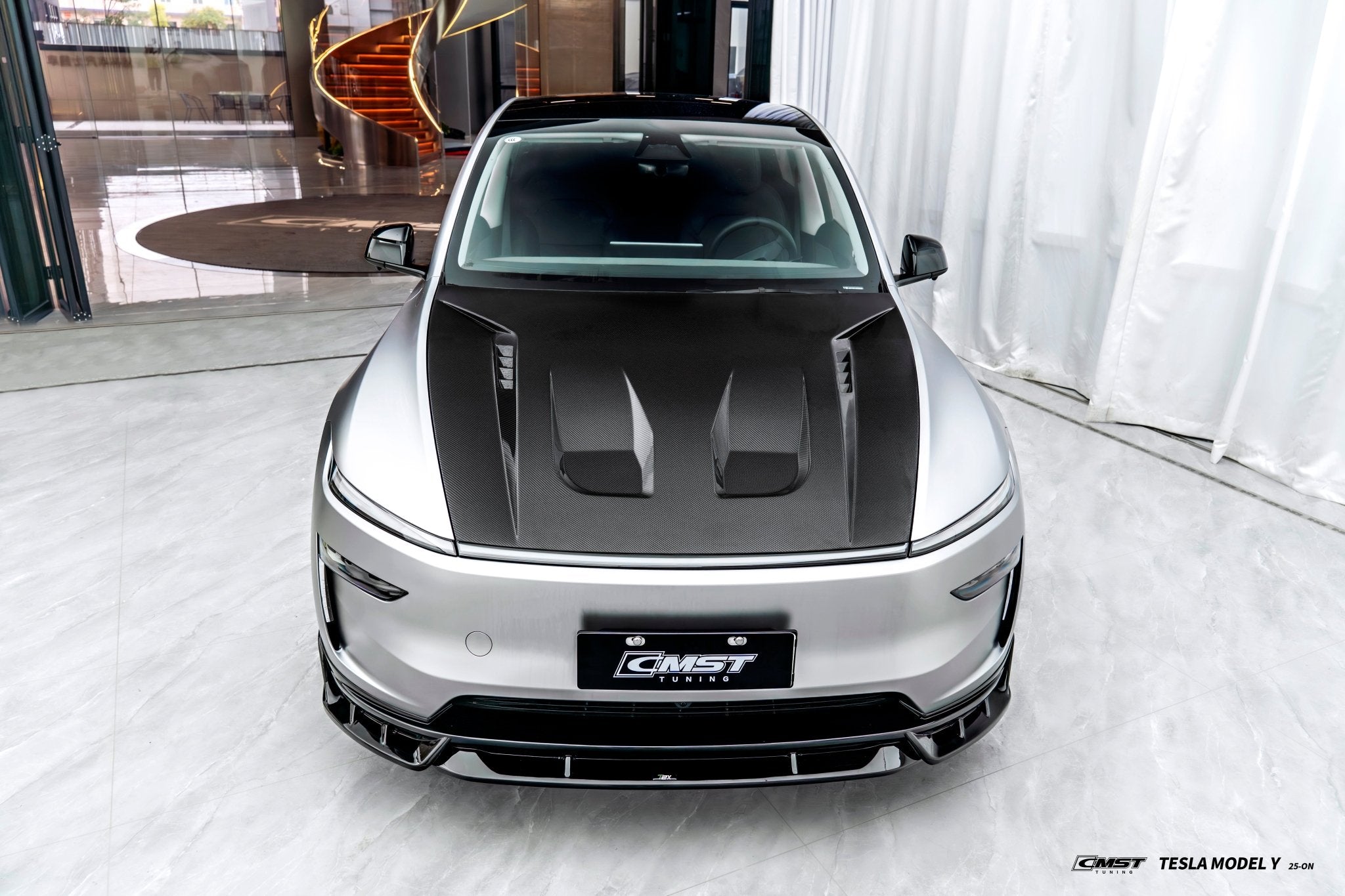 CMST - TESLA MODEL Y JUNIPER 2025+ CARBON FIBER BONNET HOOD - Aero Carbon UK
