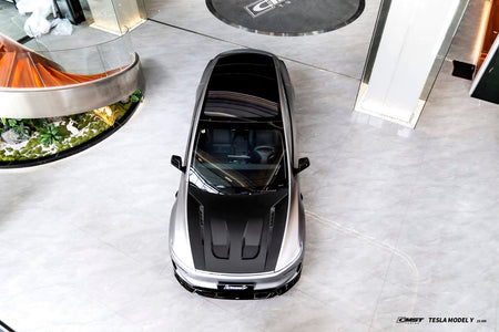 CMST - TESLA MODEL Y JUNIPER 2025+ CARBON FIBER / FRP V1 HOOD BONNET - Aero Carbon UK