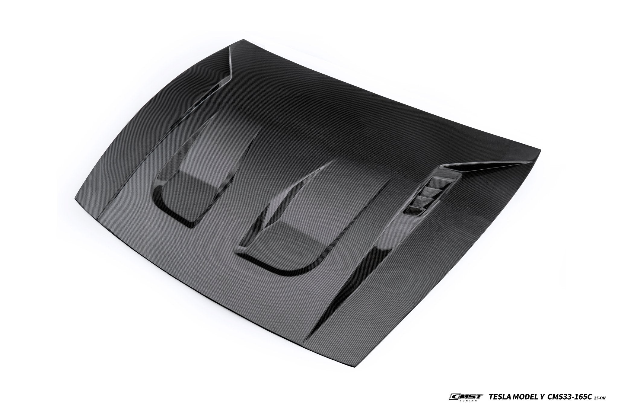 CMST - TESLA MODEL Y JUNIPER 2025+ CARBON FIBER / FRP V1 HOOD BONNET - Aero Carbon UK