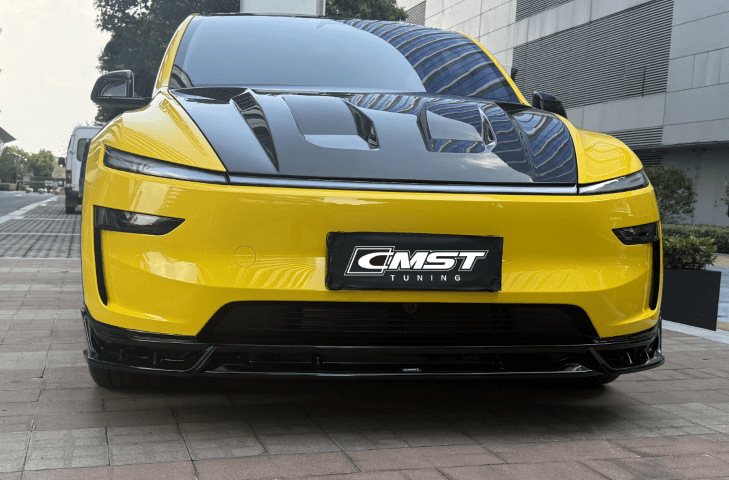 CMST - TESLA MODEL Y JUNIPER 2025+ CARBON FIBER / FRP V1 HOOD BONNET - Aero Carbon UK