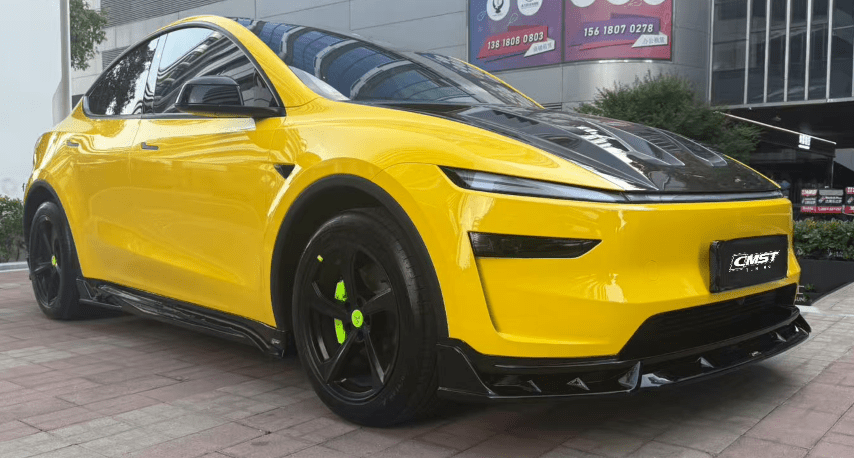 CMST - TESLA MODEL Y JUNIPER 2025+ CARBON FIBER / FRP V1 HOOD BONNET - Aero Carbon UK