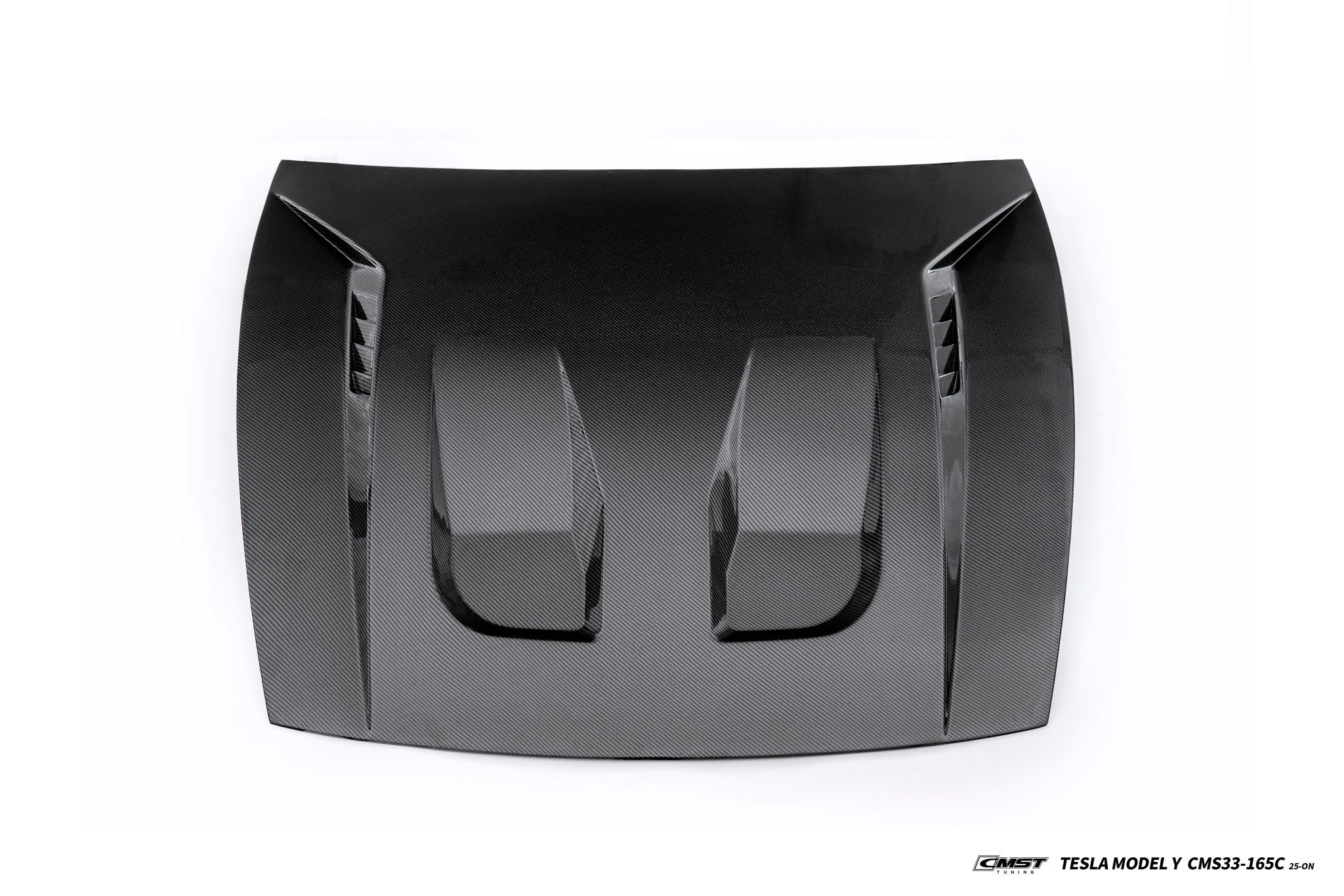 CMST - TESLA MODEL Y JUNIPER 2025+ CARBON FIBER / FRP V1 HOOD BONNET - Aero Carbon UK