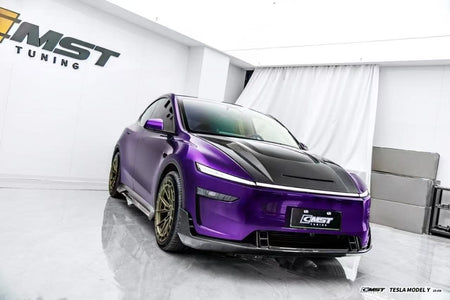 CMST - TESLA MODEL Y JUNIPER 2025+ CARBON FIBER / FRP V2 HOOD BONNET - Aero Carbon UK