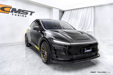 CMST - TESLA MODEL Y JUNIPER 2025+ CARBON FIBER / FRP V2 HOOD BONNET - Aero Carbon UK