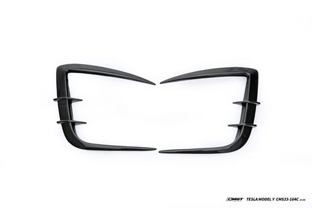 CMST - TESLA MODEL Y JUNIPER 2025+ CARBON FIBER V1 FOG LIGHT TRIM - Aero Carbon UK