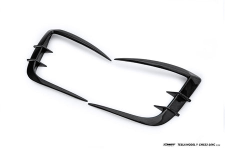 CMST - TESLA MODEL Y JUNIPER 2025+ CARBON FIBER V1 FOG LIGHT TRIM - Aero Carbon UK