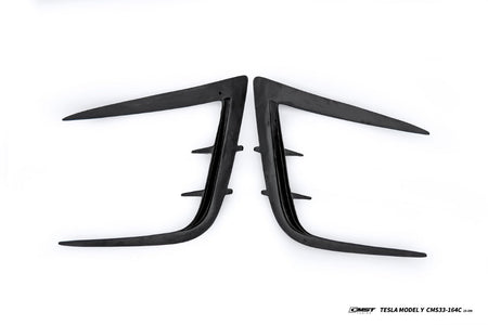 CMST - TESLA MODEL Y JUNIPER 2025+ CARBON FIBER V1 FOG LIGHT TRIM - Aero Carbon UK