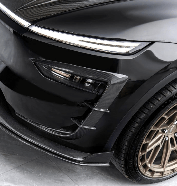CMST - TESLA MODEL Y JUNIPER 2025+ CARBON FIBER V1 FOG LIGHT TRIM - Aero Carbon UK