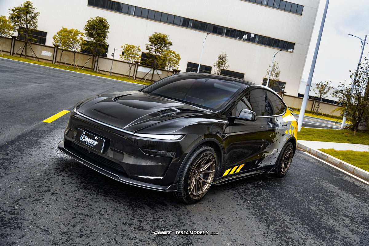 CMST - TESLA MODEL Y JUNIPER 2025+ CARBON FIBER V1 FRONT LIP - Aero Carbon UK