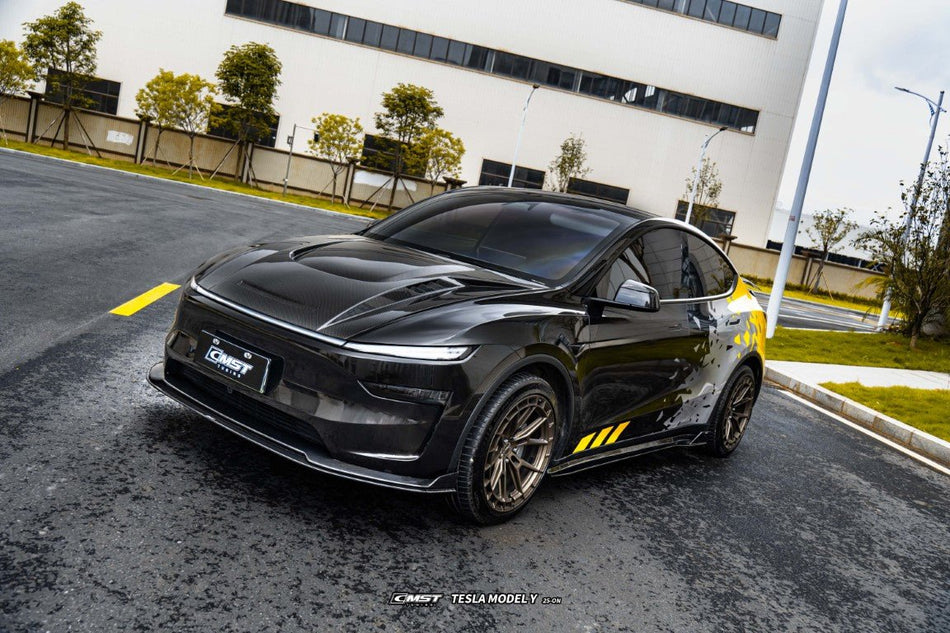 CMST - TESLA MODEL Y JUNIPER 2025+ CARBON FIBER V1 SIDE SKIRTS - Aero Carbon UK