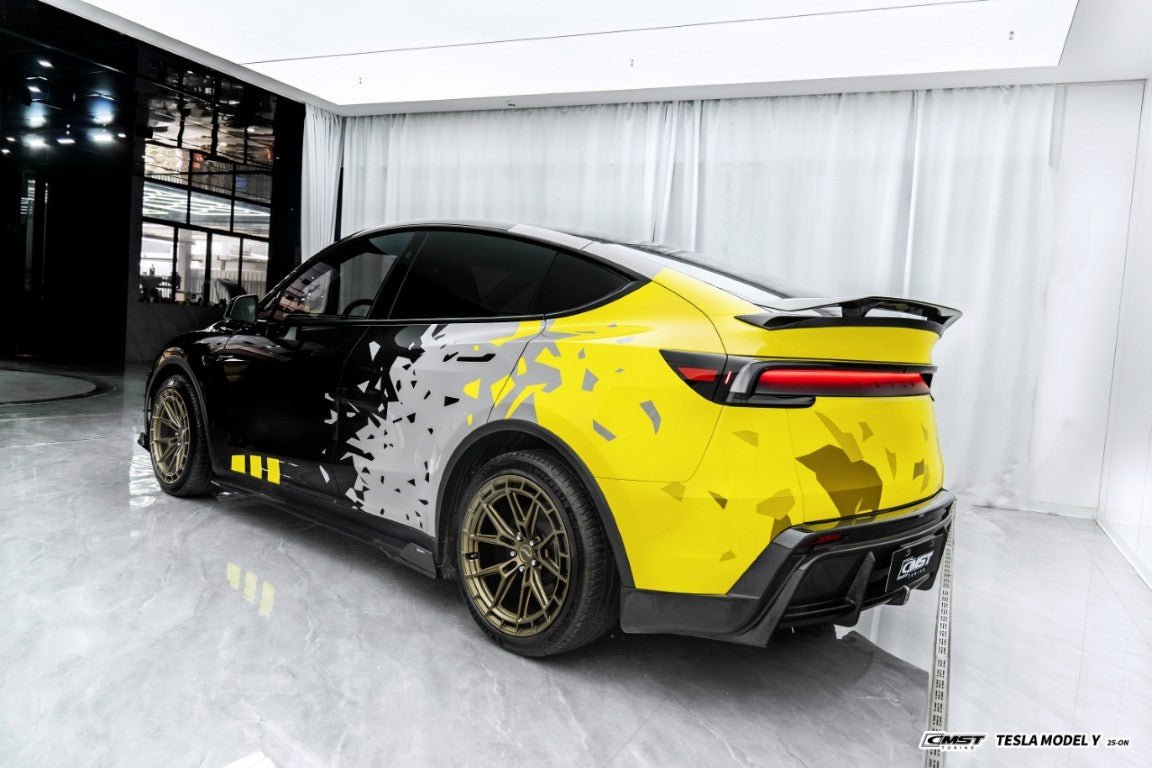 CMST - TESLA MODEL Y JUNIPER 2025+ CARBON FIBER V1 SIDE SKIRTS - Aero Carbon UK