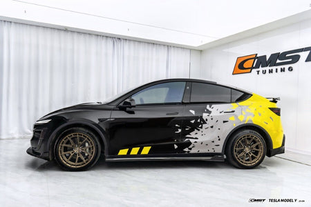 CMST - TESLA MODEL Y JUNIPER 2025+ CARBON FIBER V1 SIDE SKIRTS - Aero Carbon UK