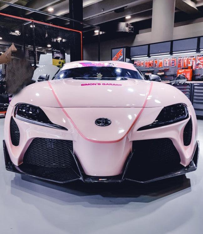 CMST - TOYOTA GR SUPRA A90 A91 FT1 CONVERSION CARBON FIBRE FRONT BUMPER AND LIP - Aero Carbon UK