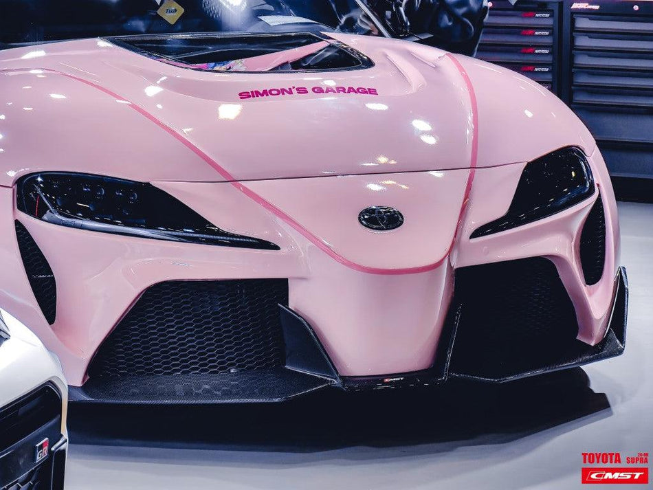 CMST - TOYOTA GR SUPRA A90 A91 FT1 CONVERSION CARBON FIBRE FRONT BUMPER AND LIP - Aero Carbon UK