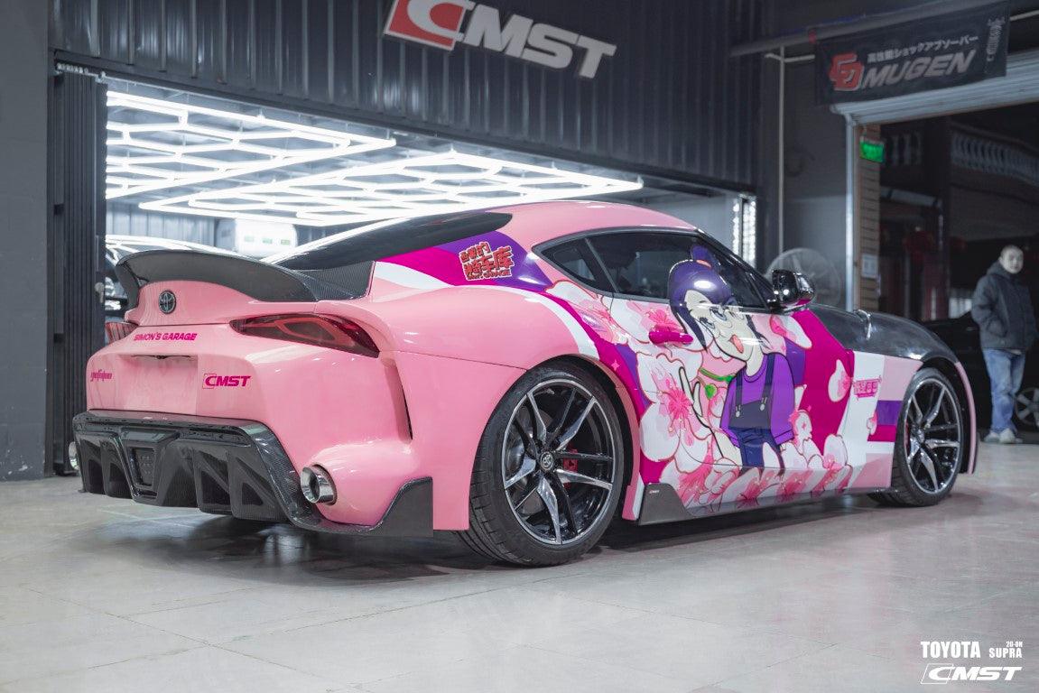 CMST - TOYOTA GR SUPRA A90 A91 FT1 CONVERSION CARBON FIBRE REAR BUMPER AND DIFFUSER - Aero Carbon UK