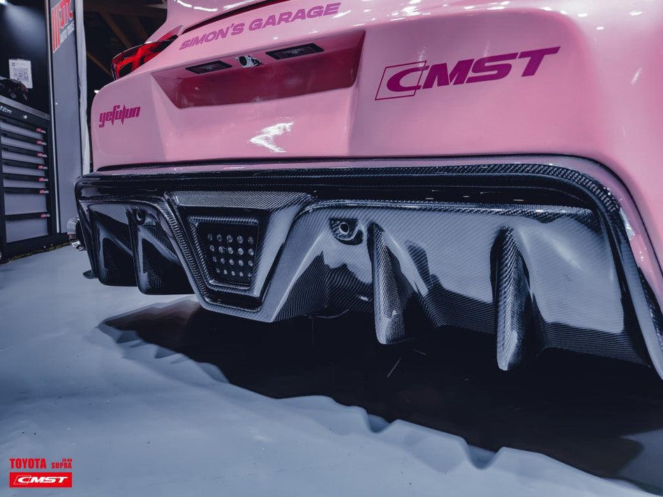 CMST - TOYOTA GR SUPRA A90 A91 FT1 CONVERSION CARBON FIBRE REAR BUMPER AND DIFFUSER - Aero Carbon UK