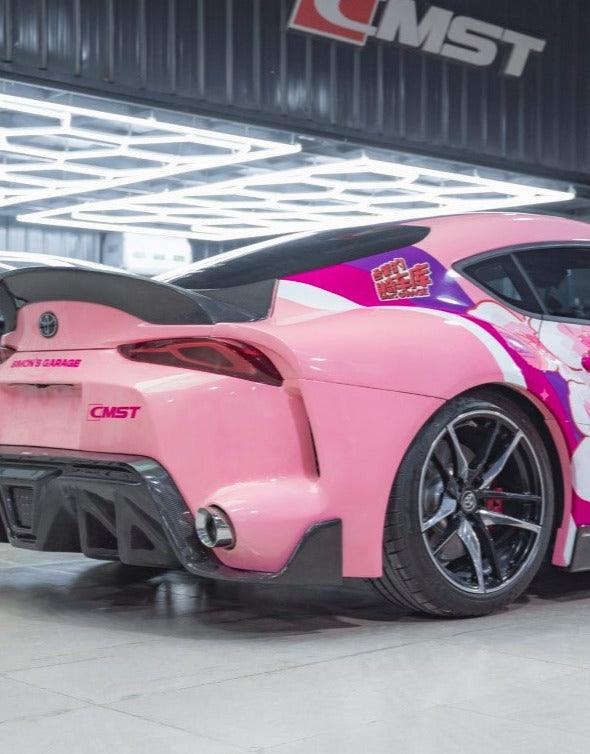 CMST - TOYOTA GR SUPRA A90 A91 FT1 CONVERSION CARBON FIBRE REAR FENDERS - Aero Carbon UK