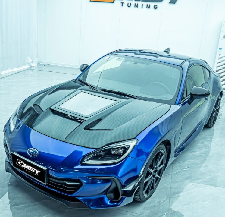 CMST - TOYOTA GR86 ZN8 / SUBARU BRZ ZD8 2022+ CARBON FIBRE V2 HOOD BONNET - Aero Carbon UK