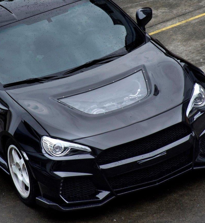 CMST - TOYOTA GT86 ZN6 2013-2020 CARBON FIBRE V4 TRANSPARENT HOOD BONNET - Aero Carbon UK