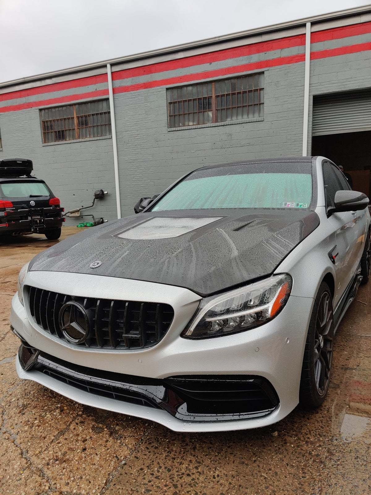 CMST Tuning Carbon Tempered Glass Transparent Hood For Mercedes Benz 2015-2020 AMG C63 Sedan Coupe 2 Door 4 Door - Aero Carbon UK