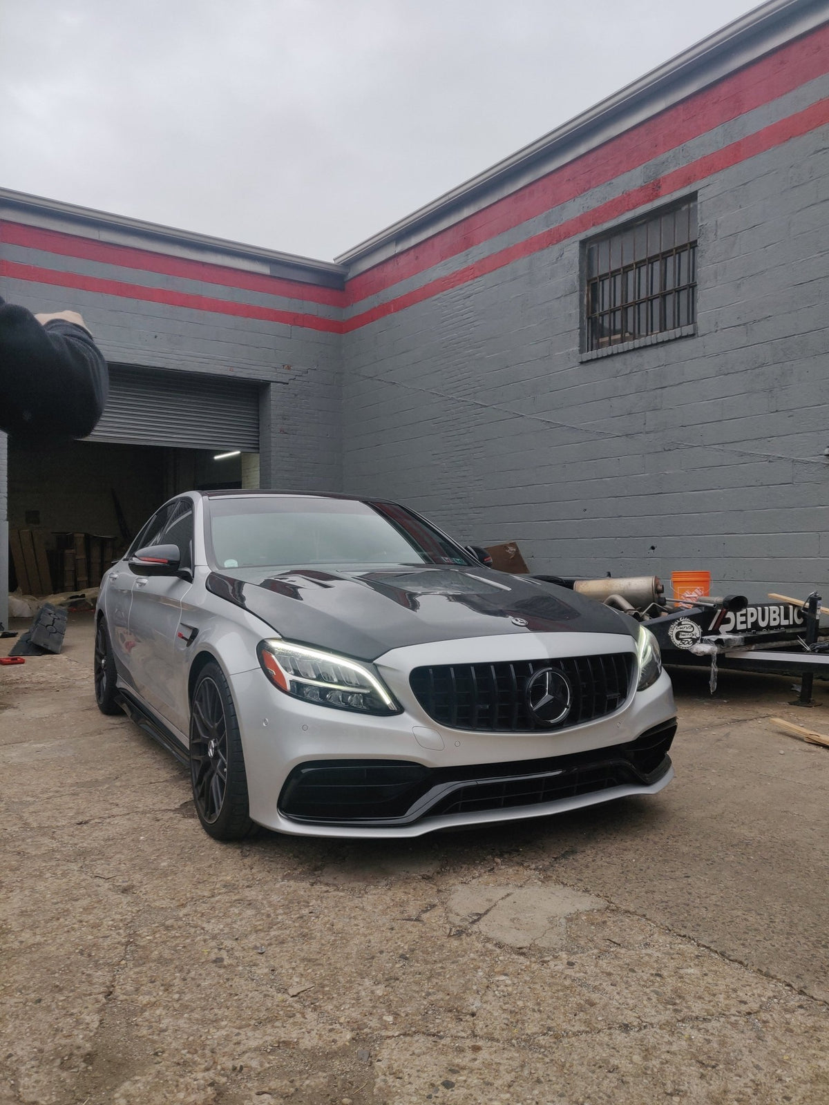 CMST Tuning Carbon Tempered Glass Transparent Hood For Mercedes Benz 2015-2020 AMG C63 Sedan Coupe 2 Door 4 Door - Aero Carbon UK