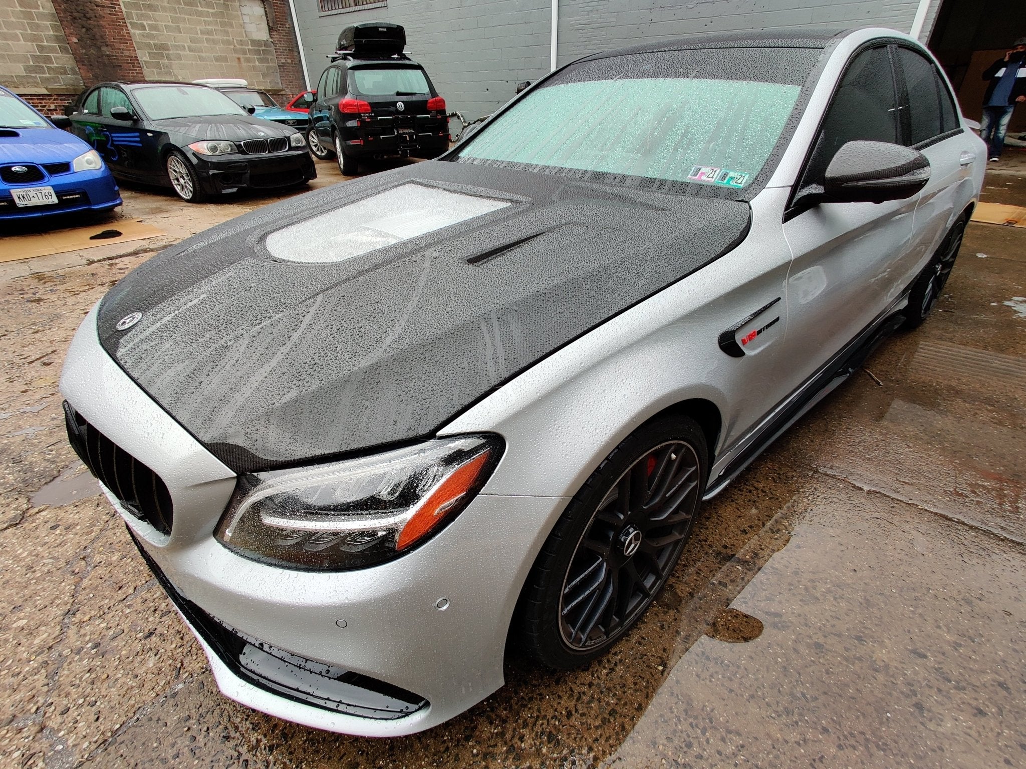 CMST Tuning Carbon Tempered Glass Transparent Hood For Mercedes Benz 2015-2020 AMG C63 Sedan Coupe 2 Door 4 Door - Aero Carbon UK