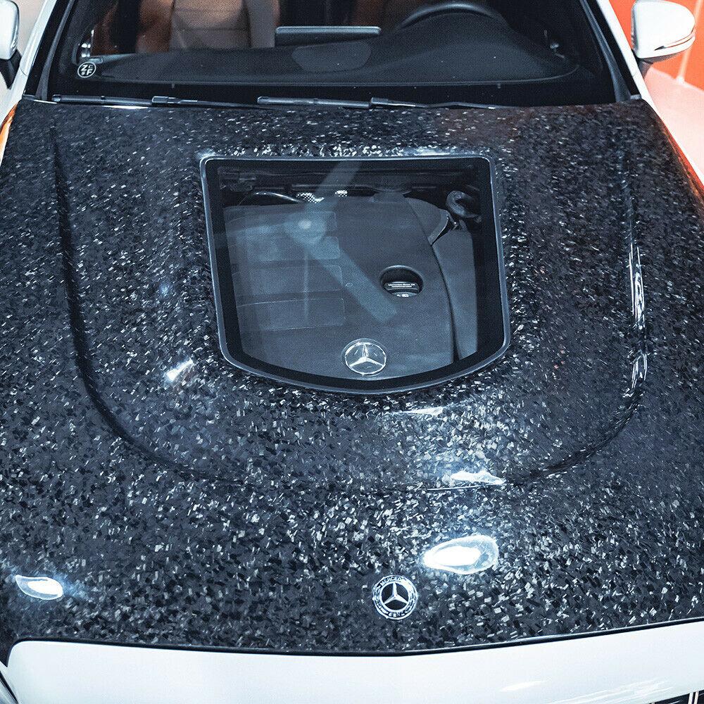 CMST Tuning Carbon Tempered Glass Transparent Hood For Mercedes Benz 2015-2020 W205 C300 C43 2 Door 4 Door Ver.2 - Aero Carbon UK