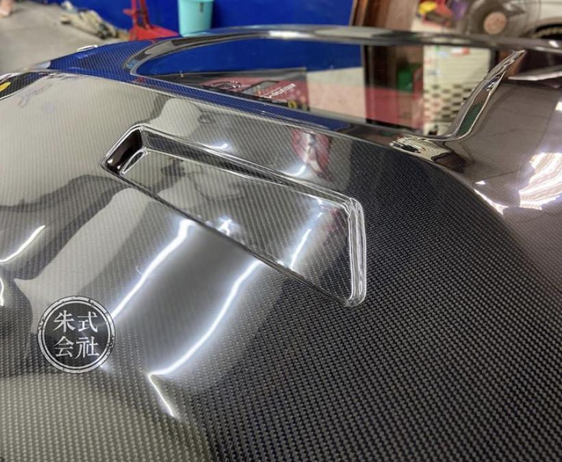 CMST Tuning Carbon Tempered Glass Transparent Hood For Mercedes Benz 2015-2020 W205 C300 C43 Sedan Coupe 2 Door 4 Door Ver.1 - Aero Carbon UK