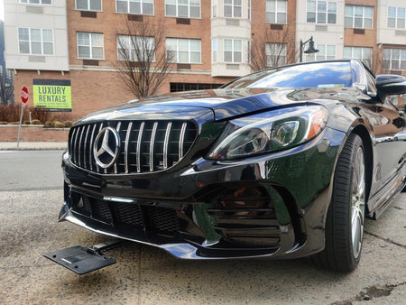 CMST Tuning Front Bumper for Mercedes-Benz C43 C300 2015-2021 Coupe Sedan PP Polyurethane - Aero Carbon UK